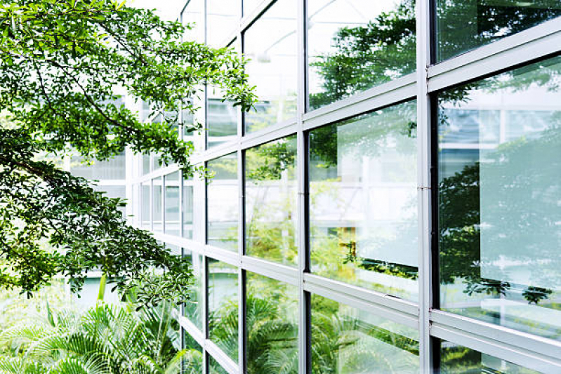 Pele de Vidro Transparente Cidade Jardim - Pele de Vidro Espelhado