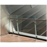 corrimão de vidro para escada interna Recoração
